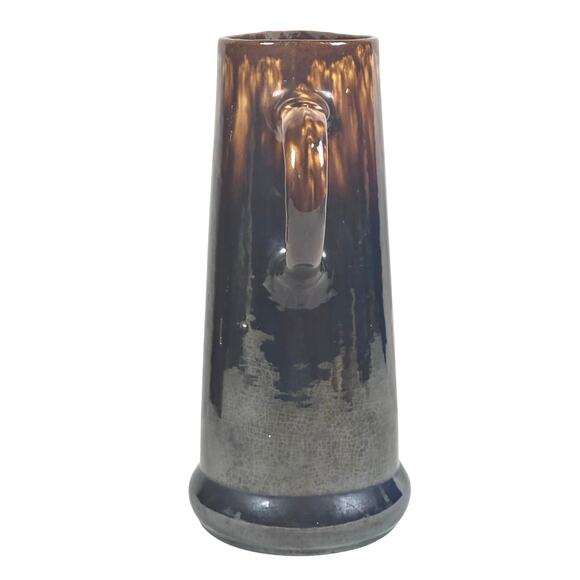 Antique Bennington Rockingham Tall Earthenware Pottery Pitcher-Excellent! - Picture 9 of 11